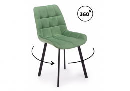 Стул на металлокаркасе Челси 360 П фисташковый (zd 651) / черный np (50x60x80)
