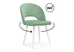 Стул на металлокаркасе Курбис 360 фисташковый (zd 651) / белый (48x55x85)
